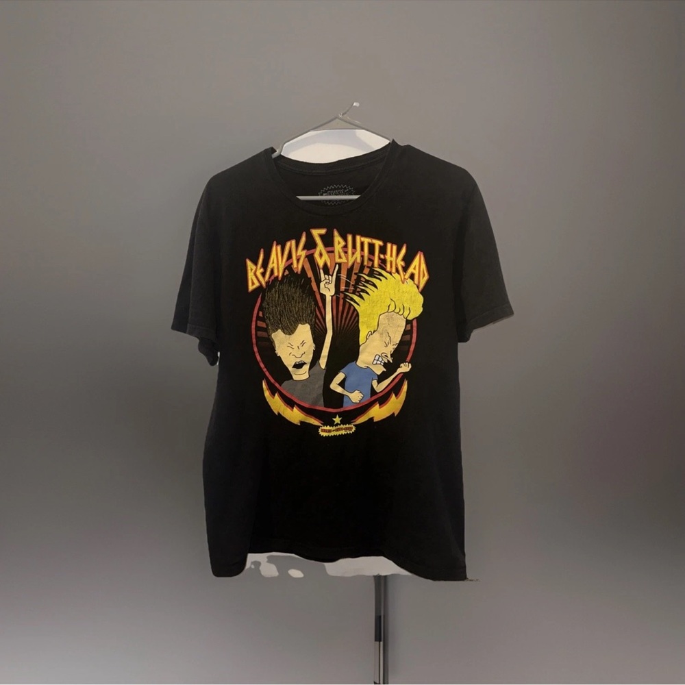 BEAVIS AND BUTT HEAD OFFICIAL LICENSE GRAHIC TOUR TEE Medium New With Tags